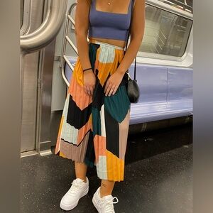 A.BRAND Pleated Midi Skirt - Size XS